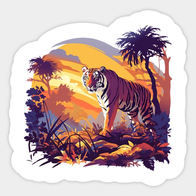 tiger Sticker by peterdoraki